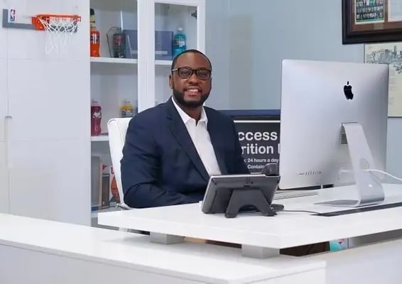 worker at a desk